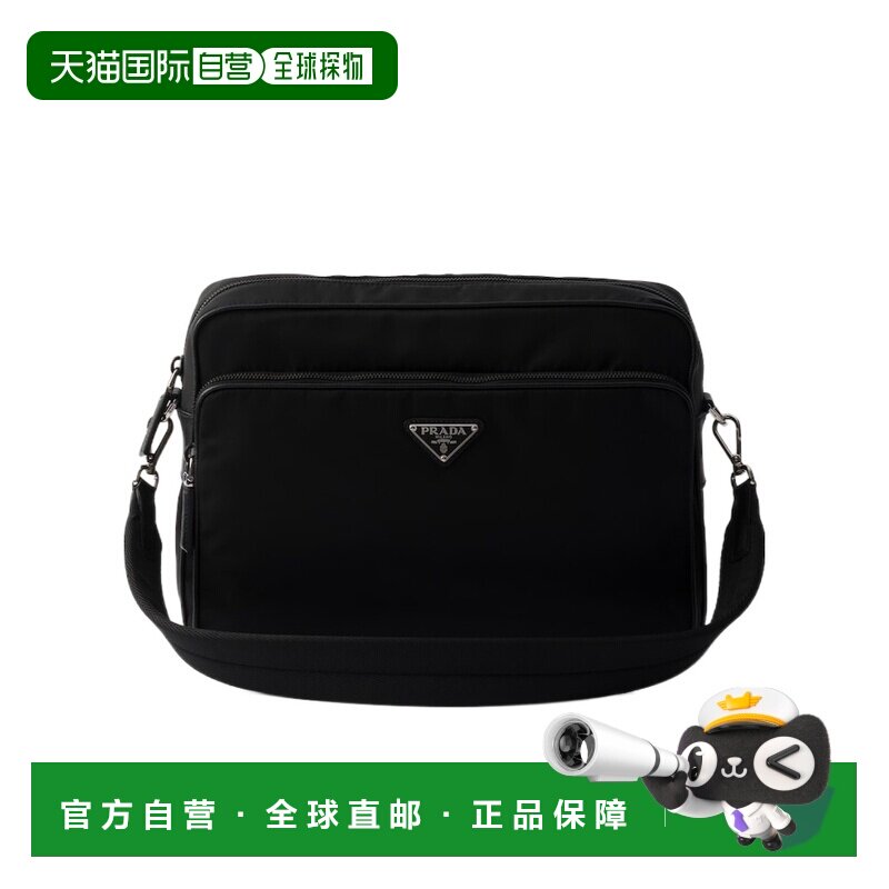 PRADA 男士斜挎包 2VH2032DMHVOOOF0002 SS2026 黑色单肩包手提包