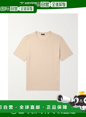 1h可退 潮奢 zegna 杰尼亚 男士 亚麻针织T恤 RUD376A7D783N03