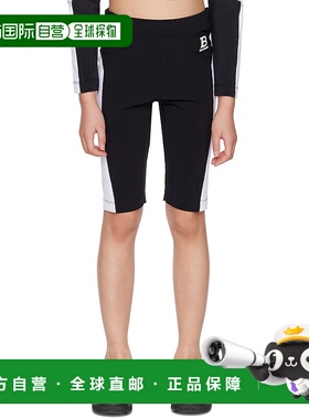 1h可退 潮奢 Balmain 巴尔曼 女童 黑色贴饰儿童短裤童装 Bs6B79Z