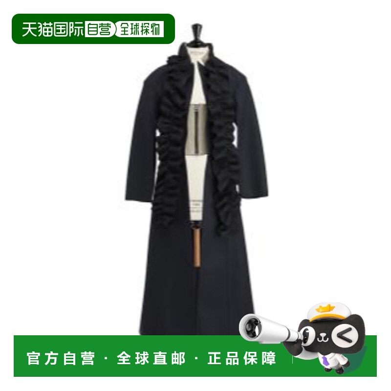 1h可退 DIOR 女士大衣 551M44A1606X9010 SS2025 黑色 GRS 毛毡风