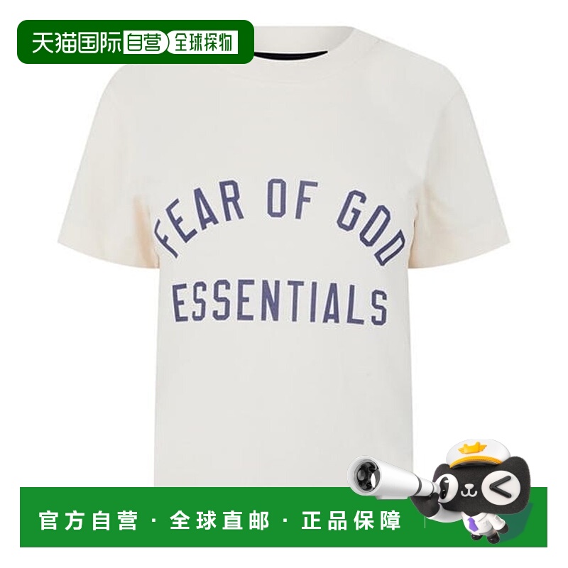 1h可退 潮奢 Essentials 女士 混纺圆领T恤 beige米色 舒适时尚