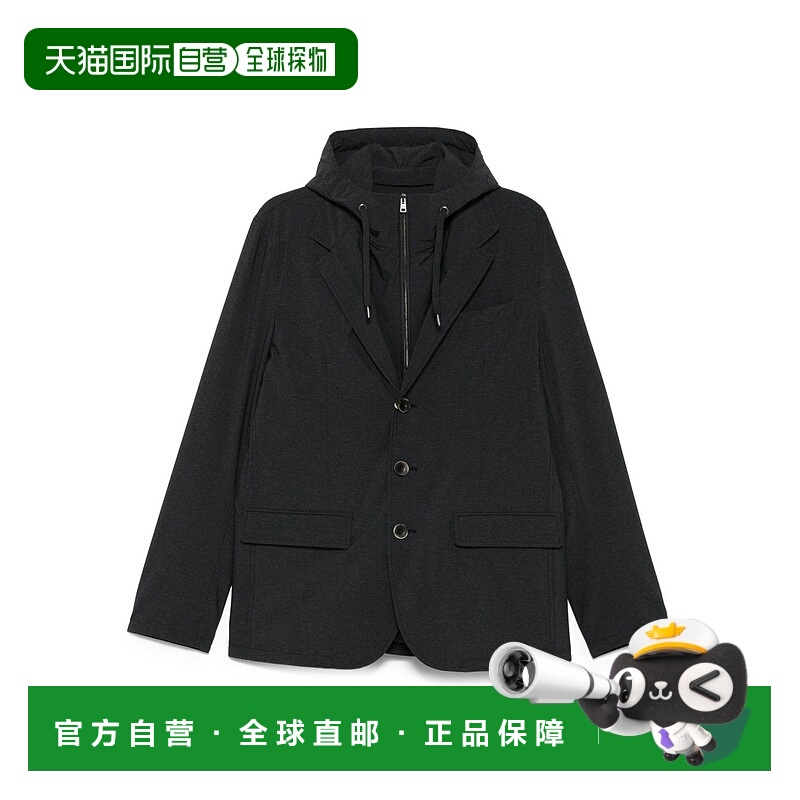 1h可退 HERNO 男士外套 GA00018UR12742S9490 AW2025 黑色