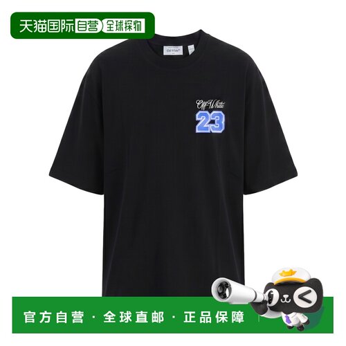 OFF-WHITE 男士T恤 44OWOS26T078001 SS2025 黑色