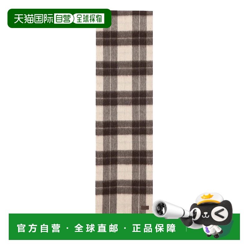 1h可退 潮奢 Saint Laurent 圣罗兰 女士 llama 流苏格纹羊毛混纺,服饰配件/皮带/帽子/围巾,围巾/丝巾/披肩,淘宝优惠券,粉丝福利购,淘宝优惠卷