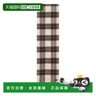 Laurent Saint 圣罗兰 女士 流苏格纹羊毛混纺 1h可退 llama 潮奢