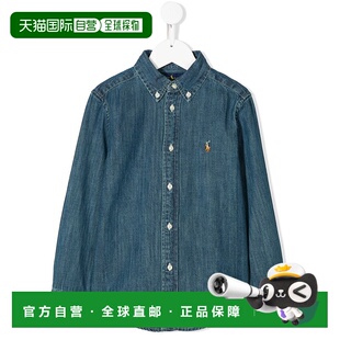 POLO RALPH LAUREN 男童衬衫 713843001 CO 蓝色 长袖牛仔衬衫