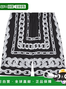 VERSACE 男士短裤 10024761A133975B950 SS2025 黑色休闲裤