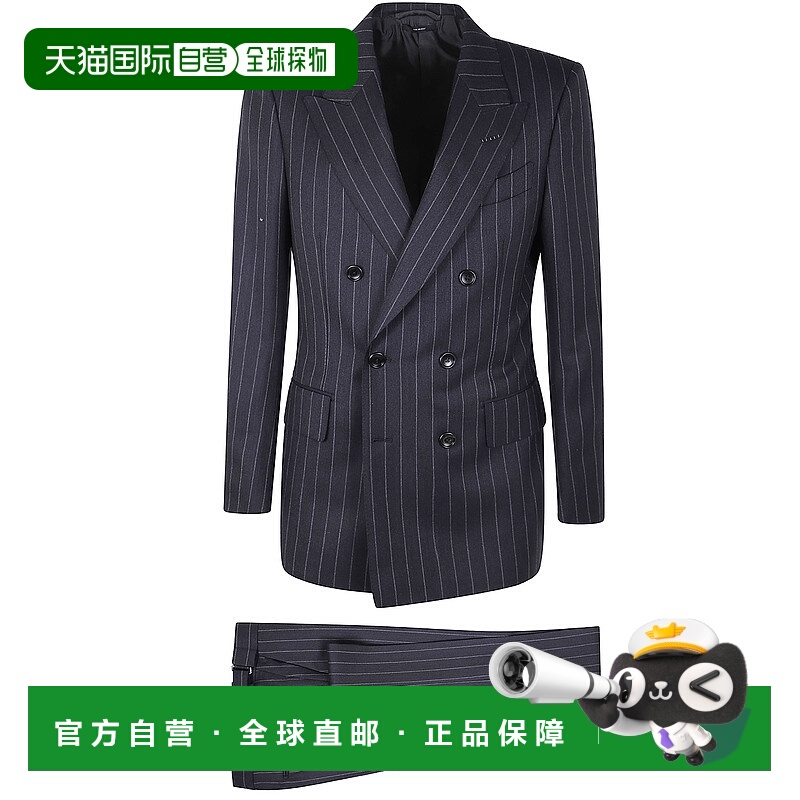 1h可退 TOM FORD 男士西服套装 2LHP03WOP79TAZ AW2025 灰色西装