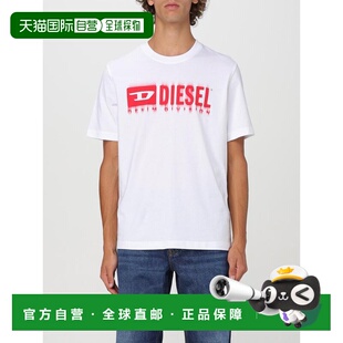男士 白色 T恤 AW2024 短袖 A153980GRAI100 DIESEL