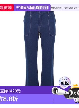 CHLOÉ 女士牛仔裤 C18UDP0115248N SS2026 蓝色 拼色缝线直筒牛仔