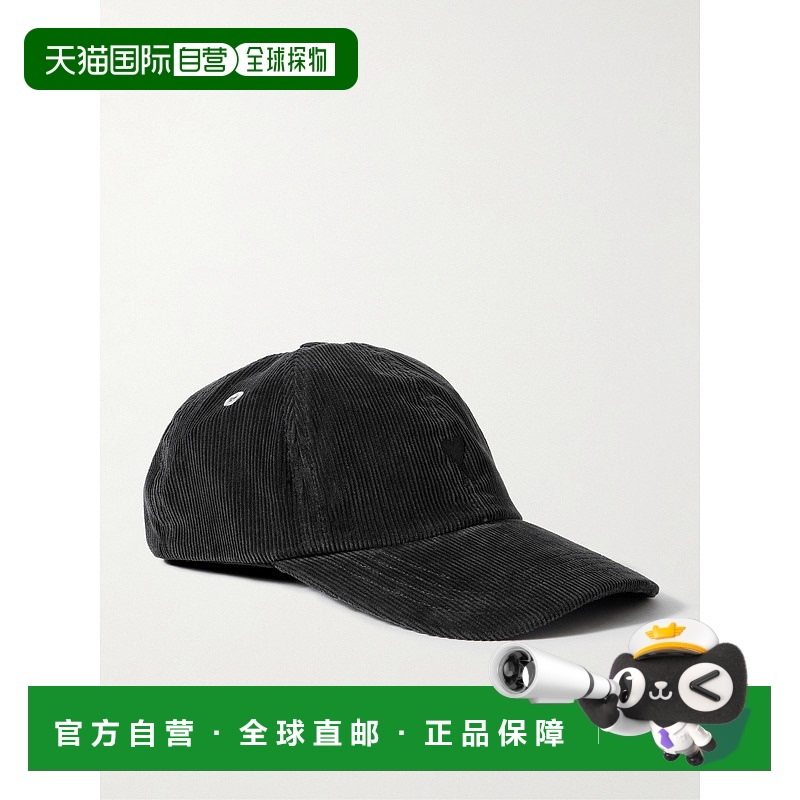1h可退 潮奢 Ami Paris 男士 Logo刺绣棉质灯芯绒棒球帽 UCP265CO