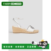 Burch 潮奢 1h可退 女士 Tory 伯奇 精饰皮质坡跟凉鞋 托里 Ines