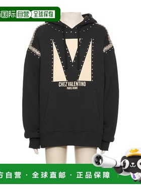 VALENTINO 男士卫衣 VMF28NB1J0NO AW2025 黑色 长袖卫衣