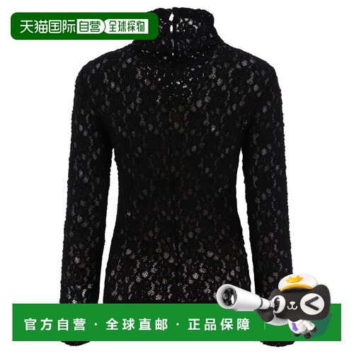 CHLOÉ 女士T恤 C23WHT05410001 AW2023 黑色 长袖高领上衣