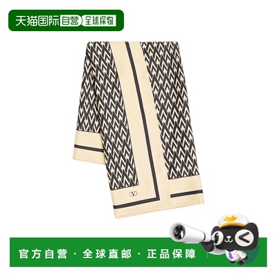 VALENTINO 女士围巾 WEI114SHTREX AW2024 花色 TOUTE LA V 真丝