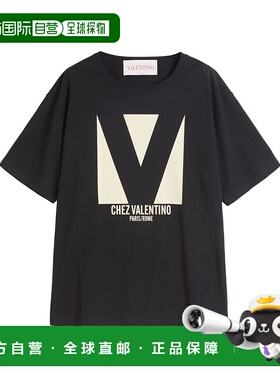 VALENTINO 女士T恤 BMG24H95W0NO CO 黑色女装