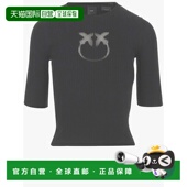 圆领毛衣短袖 PINKO AW2025 灰色 女士T恤 102017A18MII2