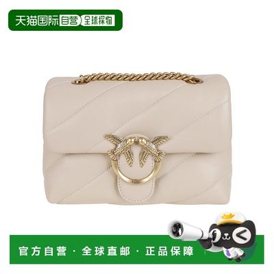PINKO 女士手提包 100039A0F2C50QBEIGEGRIGIOFUMO斜挎包单肩包