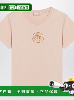 MONCLER 女士T恤 8C0000989AJS519 AW2025 粉红色 SS t-shirt