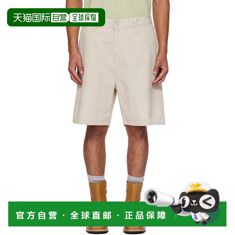 1h可退 潮奢 CARHARTT WIP 男士 灰白色 Walter Single Knee 短裤