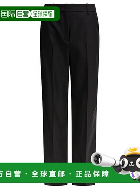 VALENTINO 女士休闲裤 6B0RB6F08VB0NO CO Trousers 黑色直筒裤