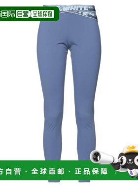 潮奢 off-white 女士 打底裤 blue蓝色 舒适时尚