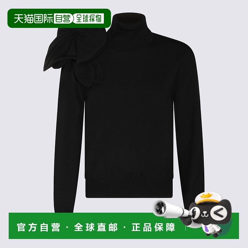 1h可退 潮奢 Moschino 莫斯奇诺 女士 黑色羊毛针织衫 252D090354