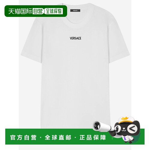 VERSACE 男士T恤 10139441A164551W000 SS2026 白色范思哲