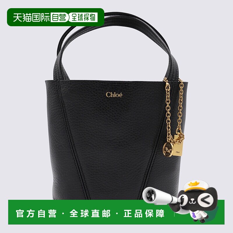 CHLOÉ 女士斜挎包 CH25SS812N84001 AW2025 黑色 Chloe Spin smal