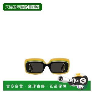 黑色 LOEWE SS2024 LW40139U20A 矩形太阳镜罗意威 女士眼镜