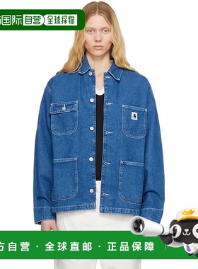 1h可退 潮奢 CARHARTT WIP 女士 蓝色 OG Michigan 牛仔夹克 I031