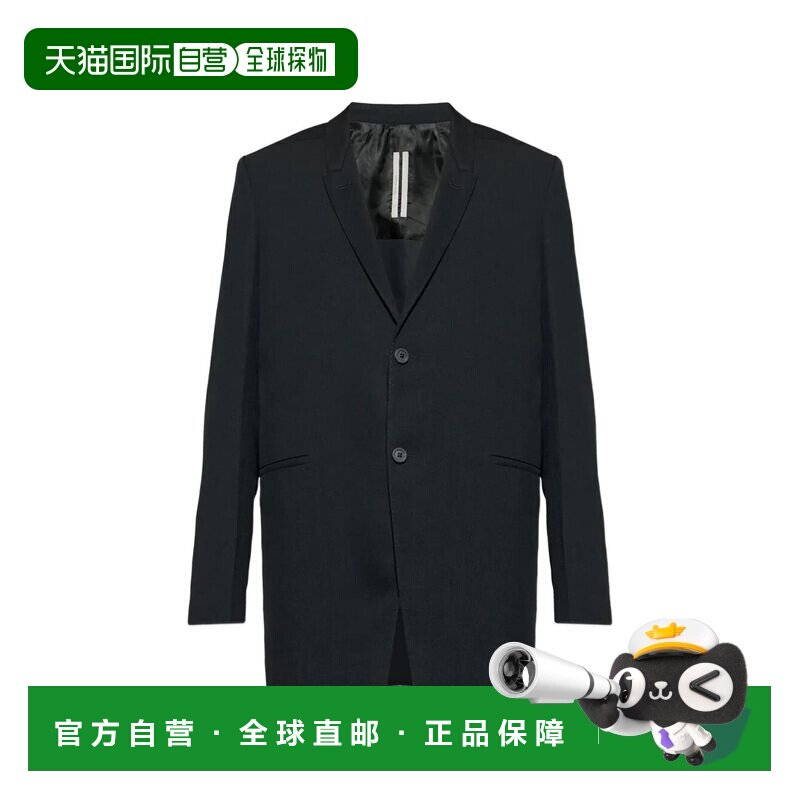 RICK OWENS 男士西服 RU01F2721WT09 SS2026 黑色 长袖西装外套