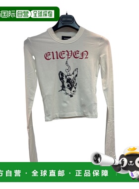 WE11DONE 女士T恤 WDTT324764WWHITE 灰色长袖 AW2024