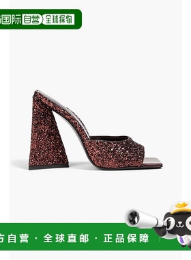 1h可退 潮奢 The Attico 女士 Devon 亮片编织凉拖 236WS000G0012