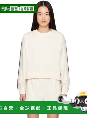 1h可退 潮奢 Moncler 盟可睐 女士 灰白色 Striped Trim 套头衫 K