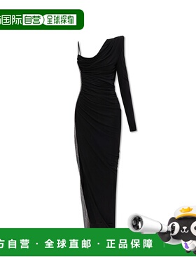 BALMAIN 女士连衣裙 EF0RR965PD03EAC SS2025 黑色 Dress with ap