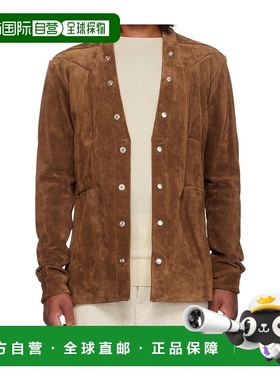 RICK OWENS 男士夹克 RU02E1287LCS134 AW2025 棕色