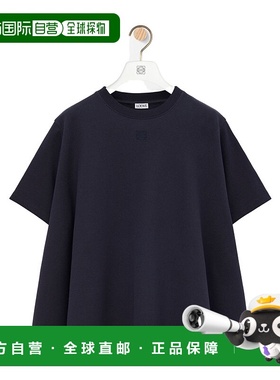 LOEWE 女士T恤 S540Y22X715190 SS2025 黑色 圆领上衣