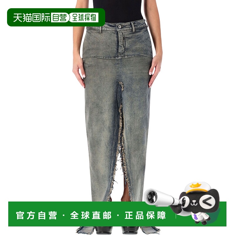 1h可退 RICK OWENS 女士半身裙 RO02E4393DWG76 AW2025 蓝色