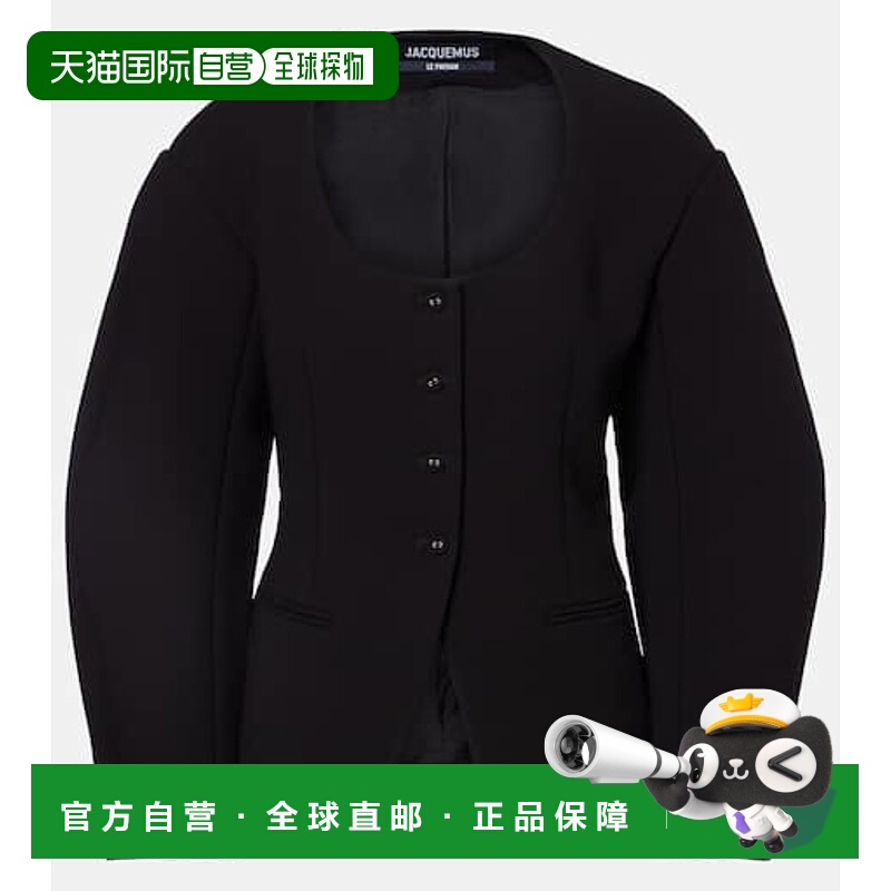 1h可退 潮奢 Jacquemus 女士 卵形夹克 black黑色 舒适时尚