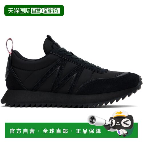 Moncler 盟可睐 男士 黑色 Pacey Nylon & Suede 运动鞋 K109A4M0