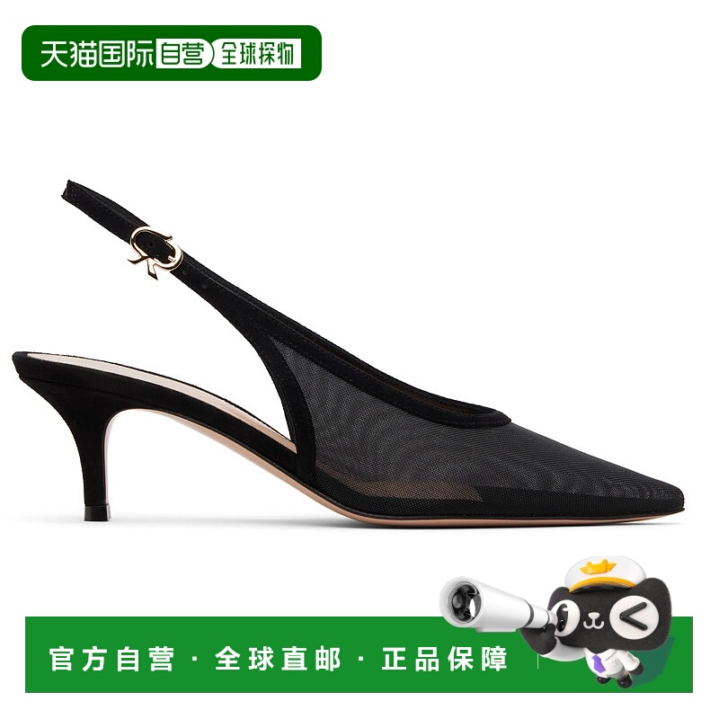 1h可退 潮奢 Gianvito Rossi 吉安维托 罗西 女士 黑色 Slingback