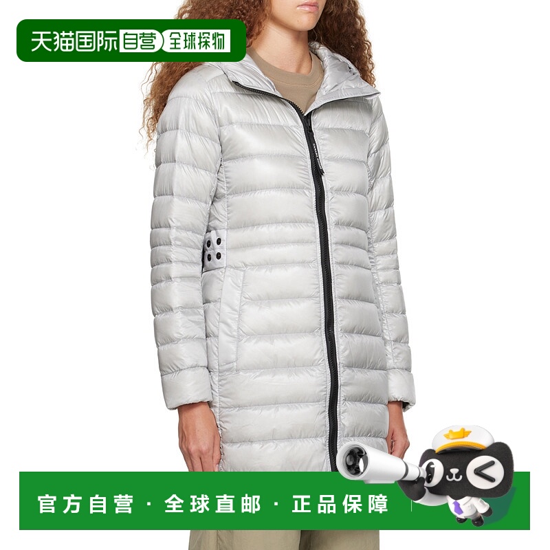 1h可退 CANADA GOOSE 女士外套 2235L200 AW2023 白色 休闲连帽羽