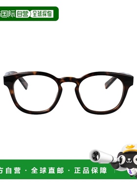 1h可退 GUCCI 男士眼镜 GG1859O002 SS2025 深棕色 圆框平光镜