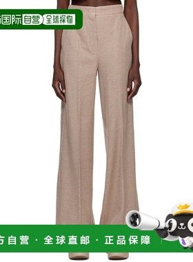 1h可退 潮奢 MaxMara 麦斯玛拉 女士 棕色 Giallo 长裤 241178102