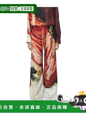 ALEXANDER MCQUEEN 女士休闲裤阔腿裤 SS2025 818981QZAN89101