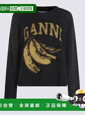GANNI 女士卫衣 K2516252 AW2025 灰色 Long sleeve sweater. Con