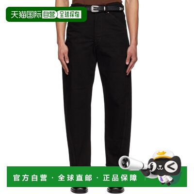Lemaire 男士 黑色 Twisted Workwear 牛仔裤 PA1102LD1055BK999B