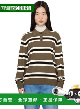 1h可退 潮奢 THE GARMENT 女士 棕色 Madison Polo 衫 21109条纹