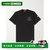 潮奢 嵌花棉针织T恤 Moncler 男士 1h可退 Flocked 盟可睐 Logo